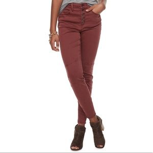 Juniors Mudd High Waisted Skinny Jeggings